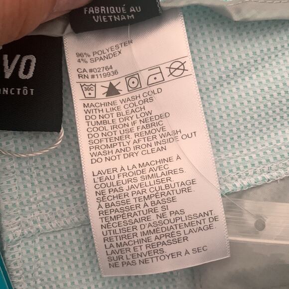 Nvo womens 10 blue plaid seersucker golf shorts gorp out hiking new - Picture 4 of 7